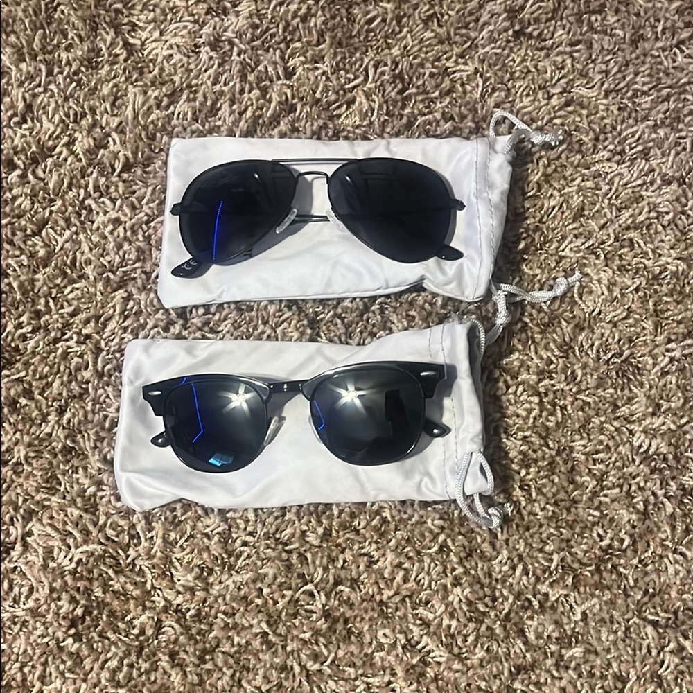 Stylish Black Sunglasses Set